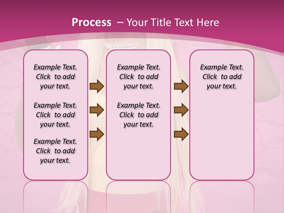 Pretty Blonde Girl PowerPoint Template