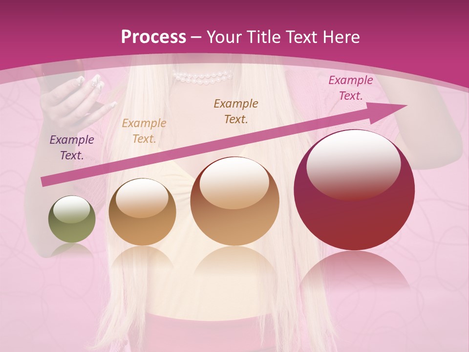 Pretty Blonde Girl PowerPoint Template