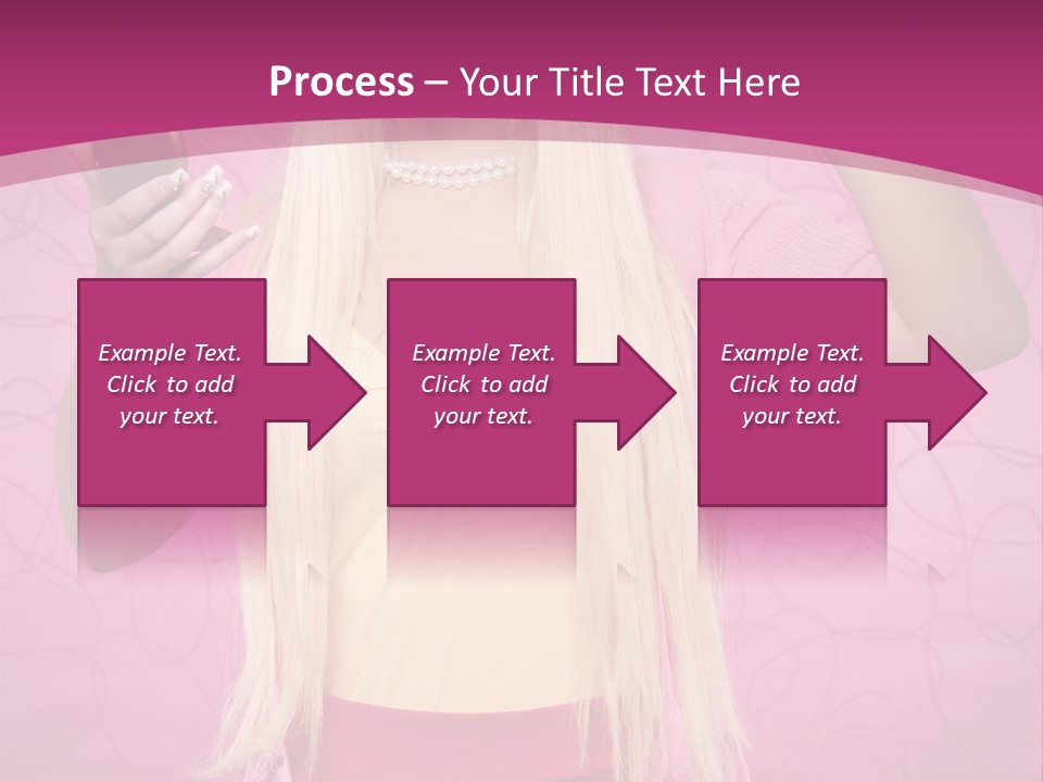 Pretty Blonde Girl PowerPoint Template