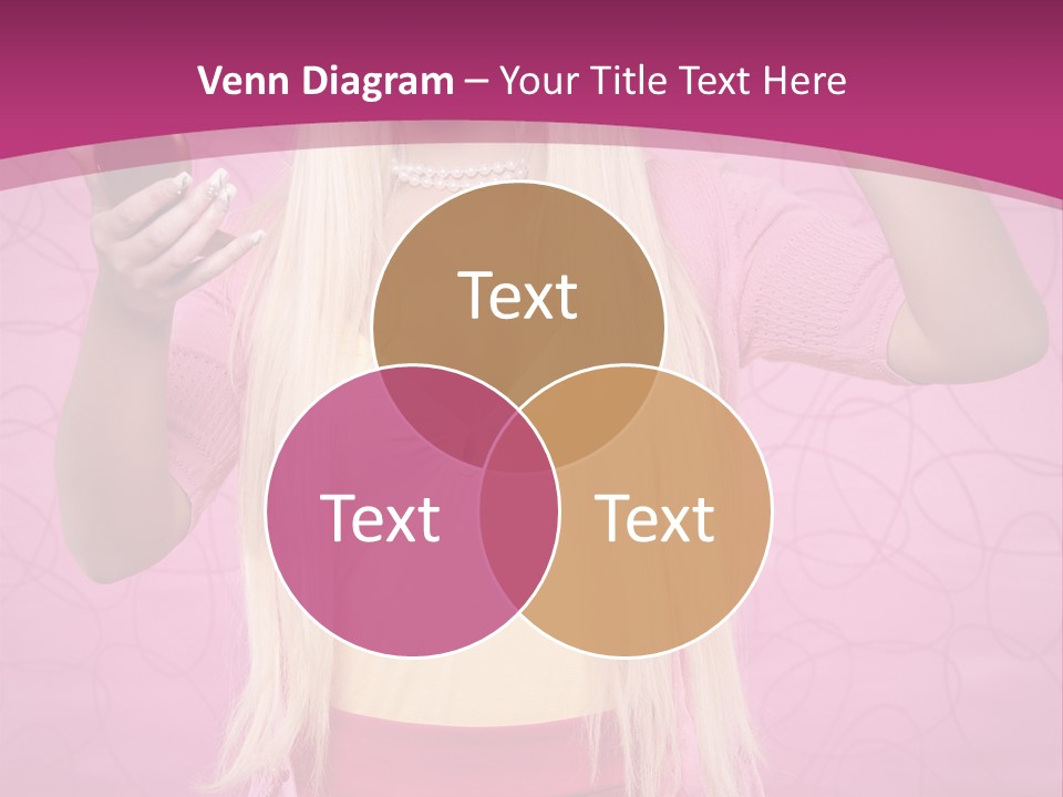 Pretty Blonde Girl PowerPoint Template