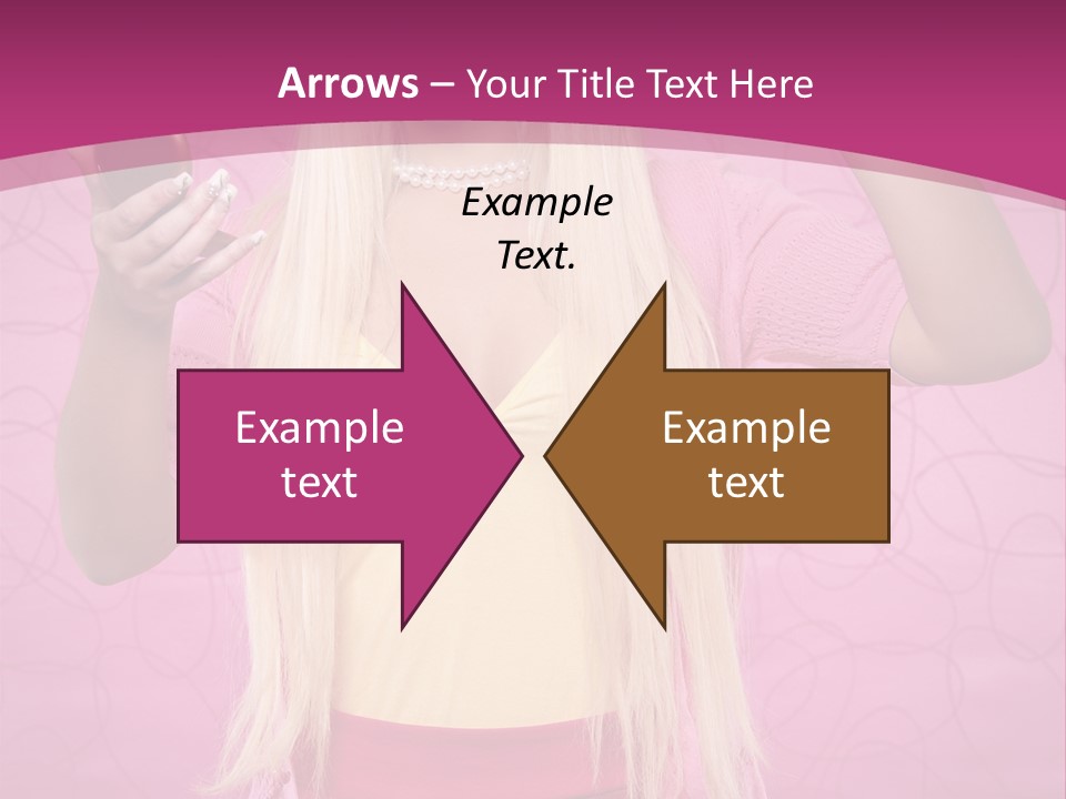 Pretty Blonde Girl PowerPoint Template