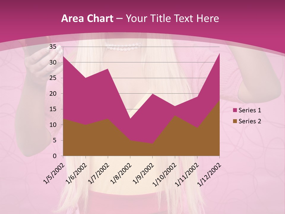 Pretty Blonde Girl PowerPoint Template