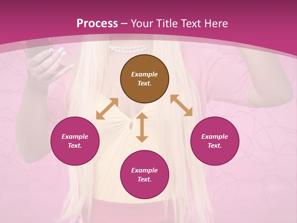 Pretty Blonde Girl PowerPoint Template