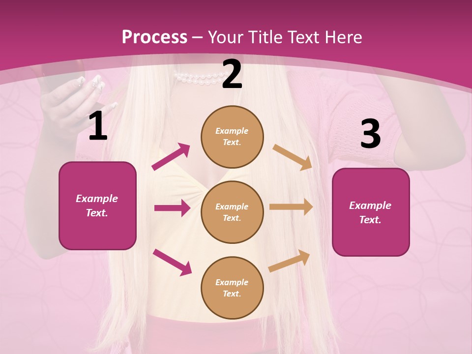 Pretty Blonde Girl PowerPoint Template