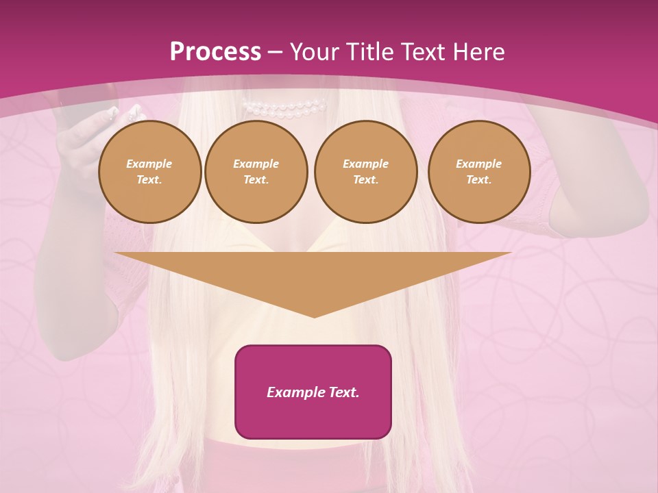 Pretty Blonde Girl PowerPoint Template
