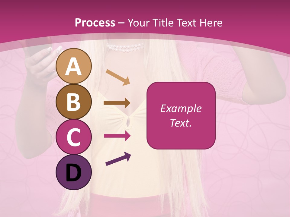 Pretty Blonde Girl PowerPoint Template