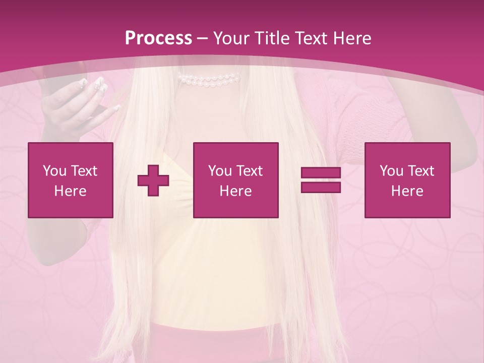 Pretty Blonde Girl PowerPoint Template