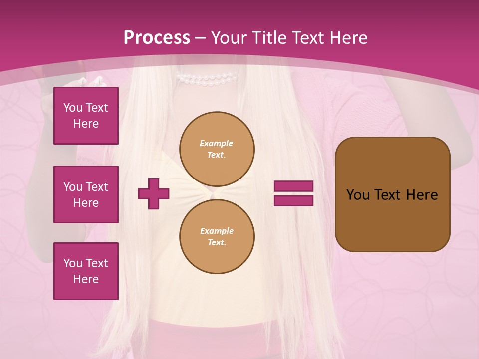 Pretty Blonde Girl PowerPoint Template