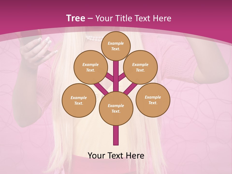 Pretty Blonde Girl PowerPoint Template