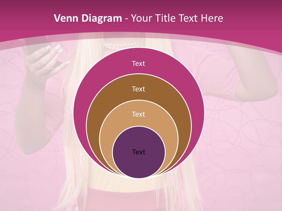 Pretty Blonde Girl PowerPoint Template