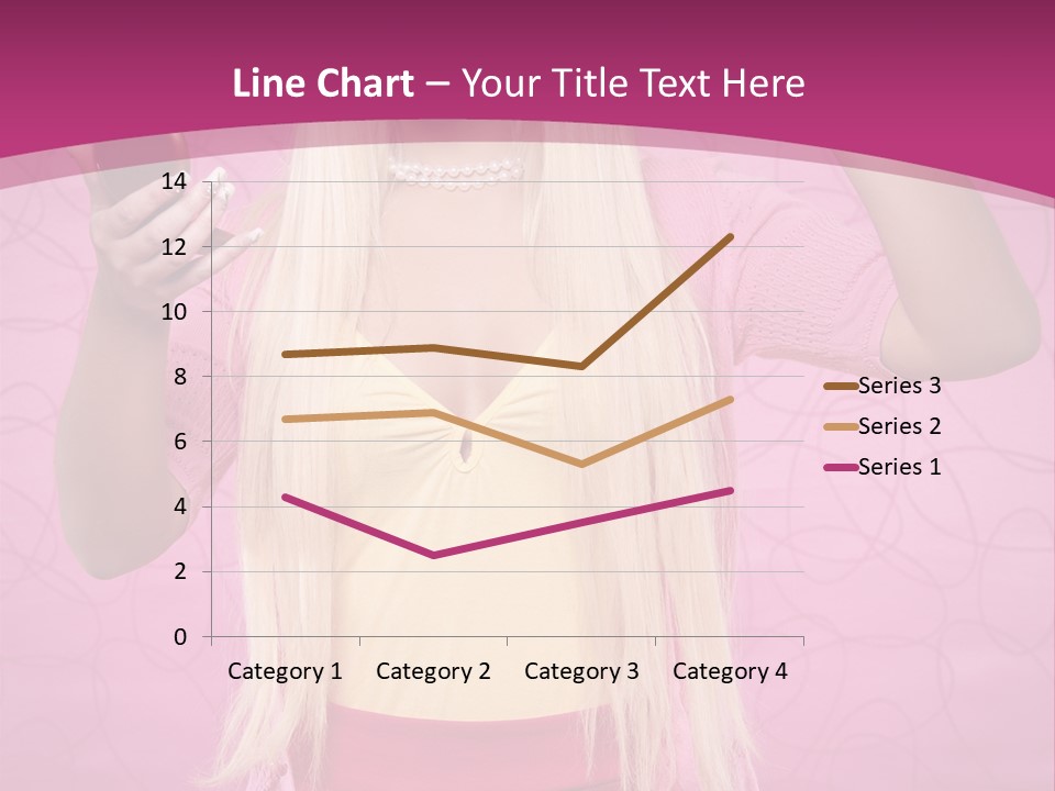 Pretty Blonde Girl PowerPoint Template