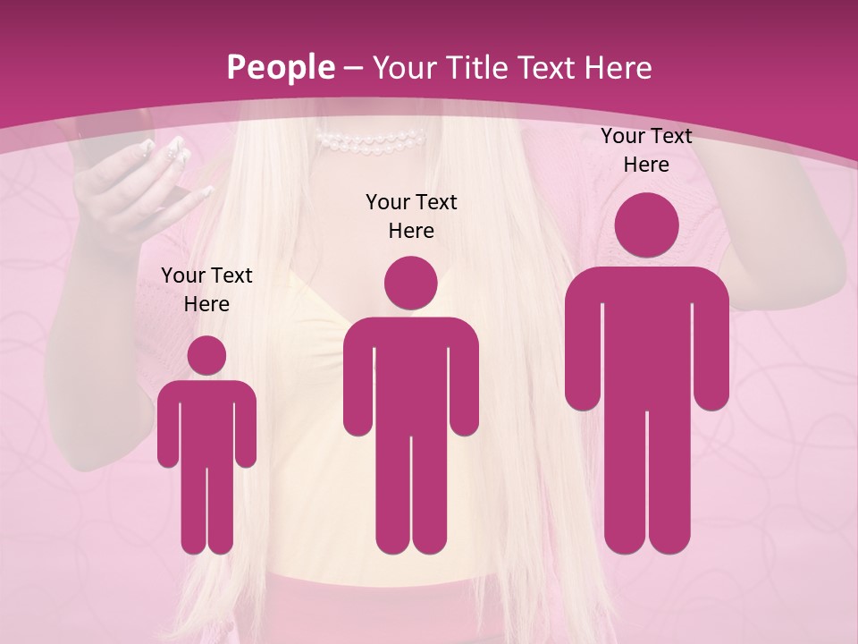 Pretty Blonde Girl PowerPoint Template