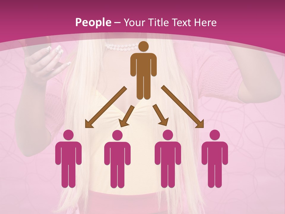 Pretty Blonde Girl PowerPoint Template