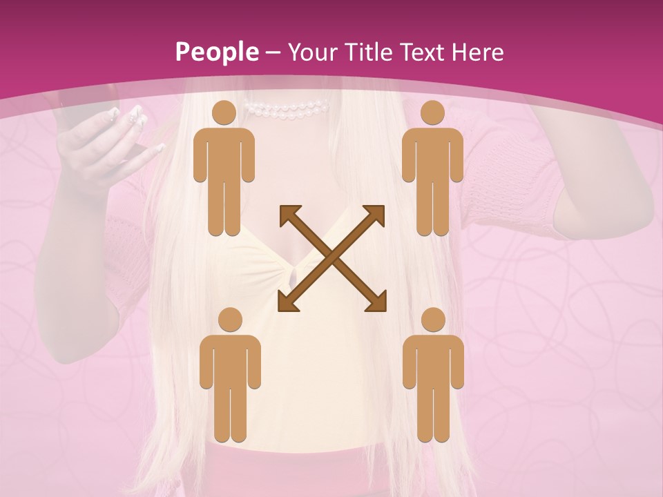 Pretty Blonde Girl PowerPoint Template