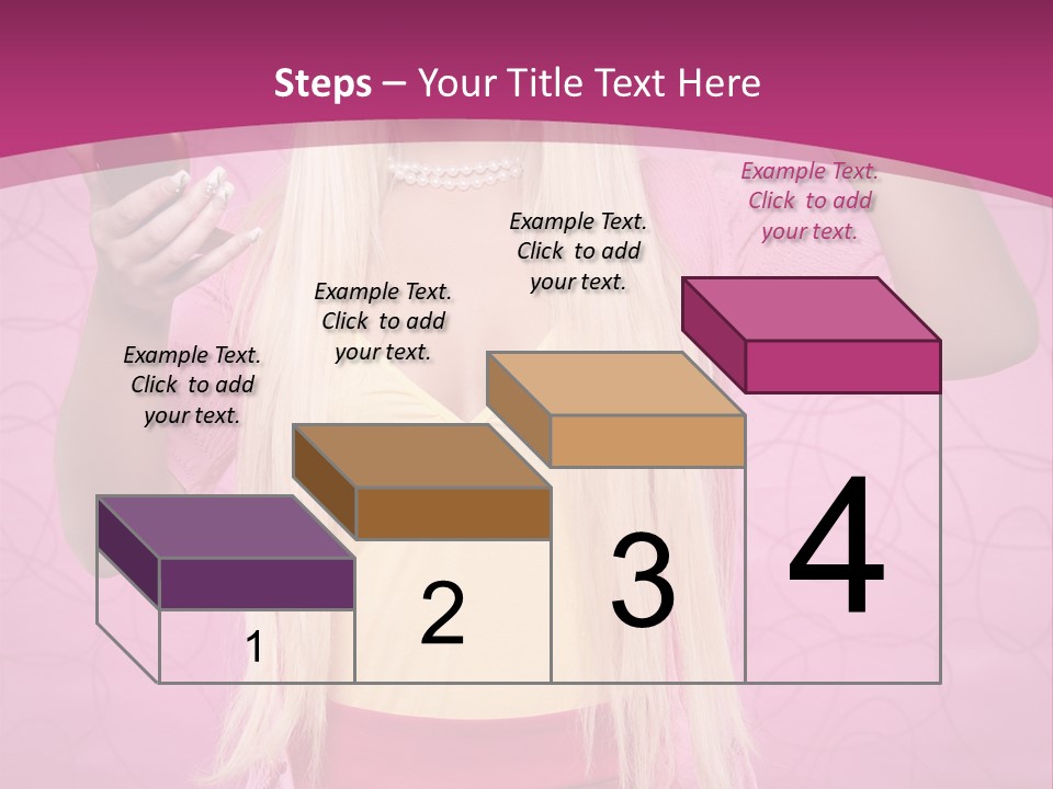 Pretty Blonde Girl PowerPoint Template
