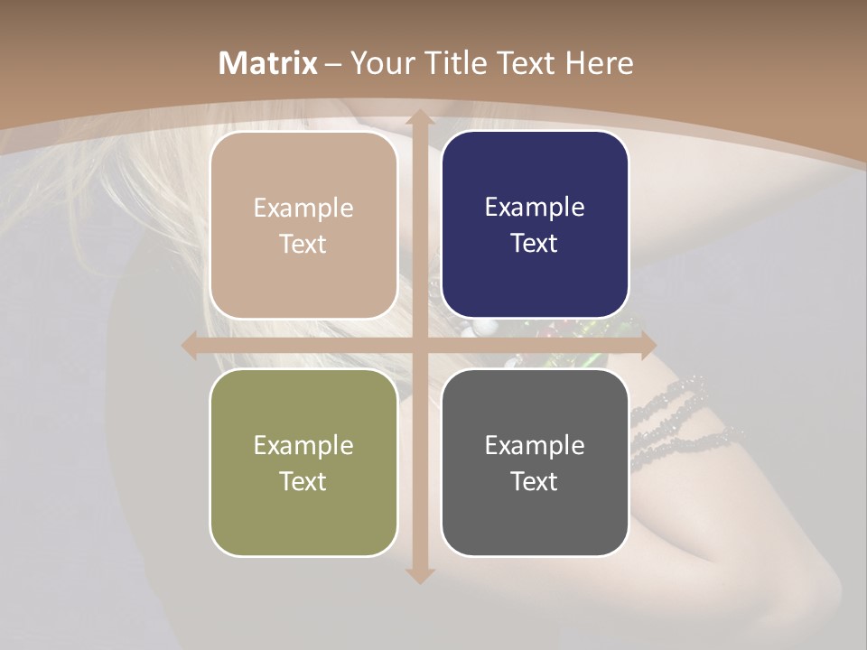 Woman Girl Beautiful PowerPoint Template