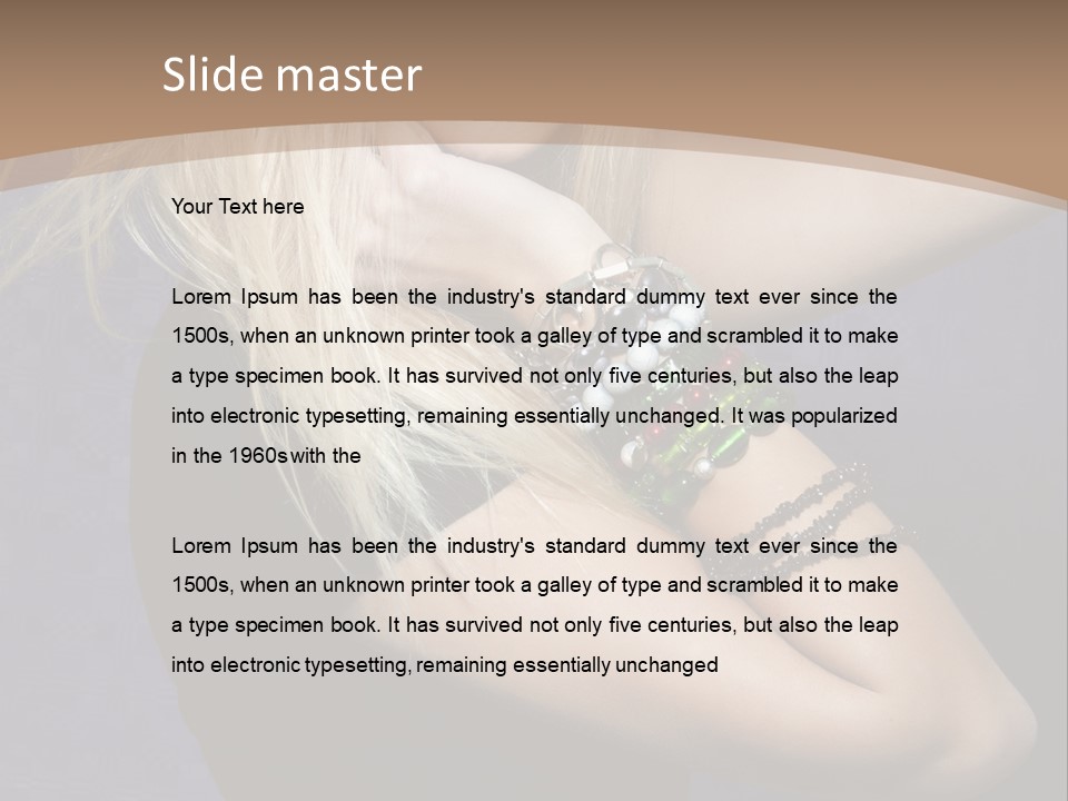 Woman Girl Beautiful PowerPoint Template