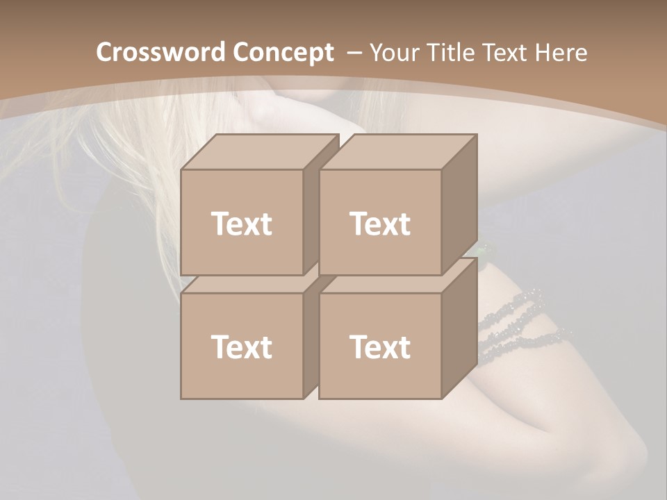 Woman Girl Beautiful PowerPoint Template