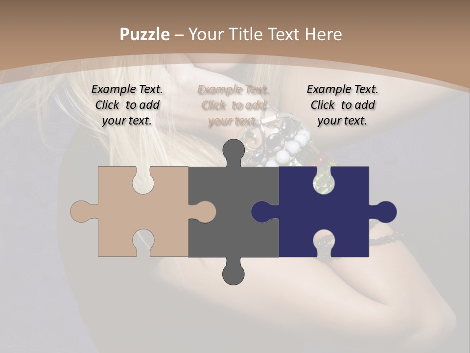 Woman Girl Beautiful PowerPoint Template