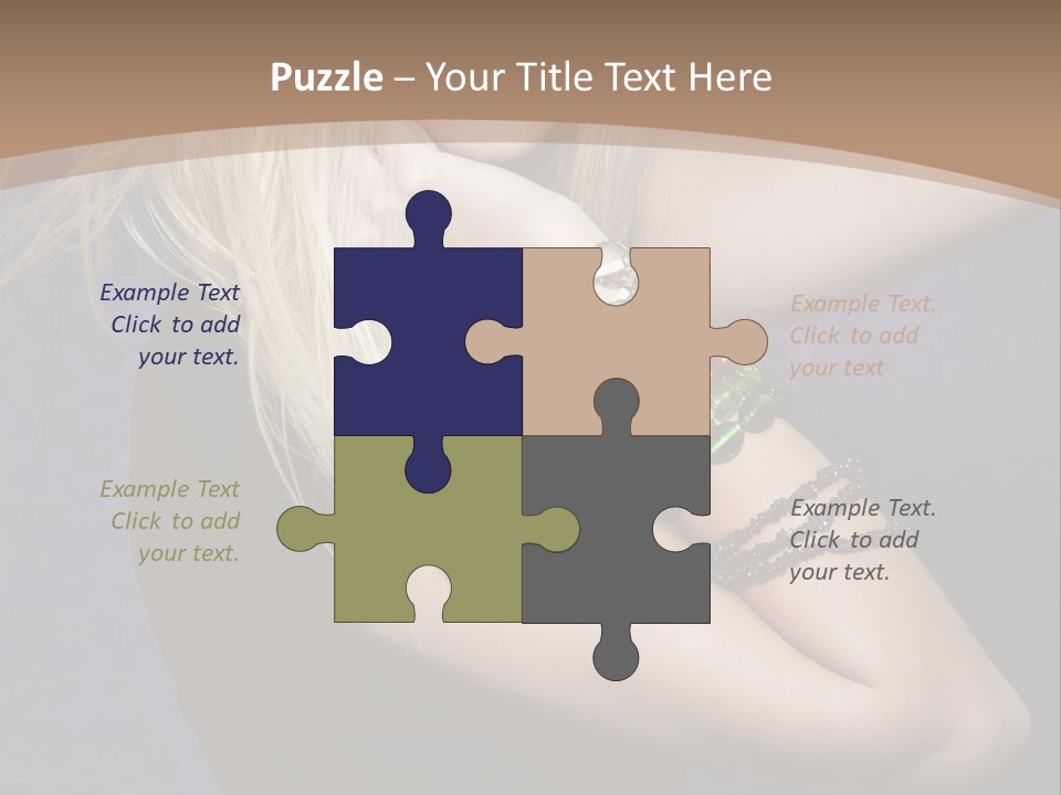 Woman Girl Beautiful PowerPoint Template