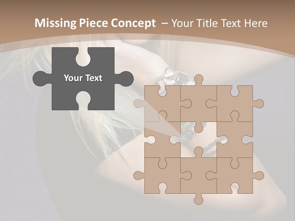 Woman Girl Beautiful PowerPoint Template