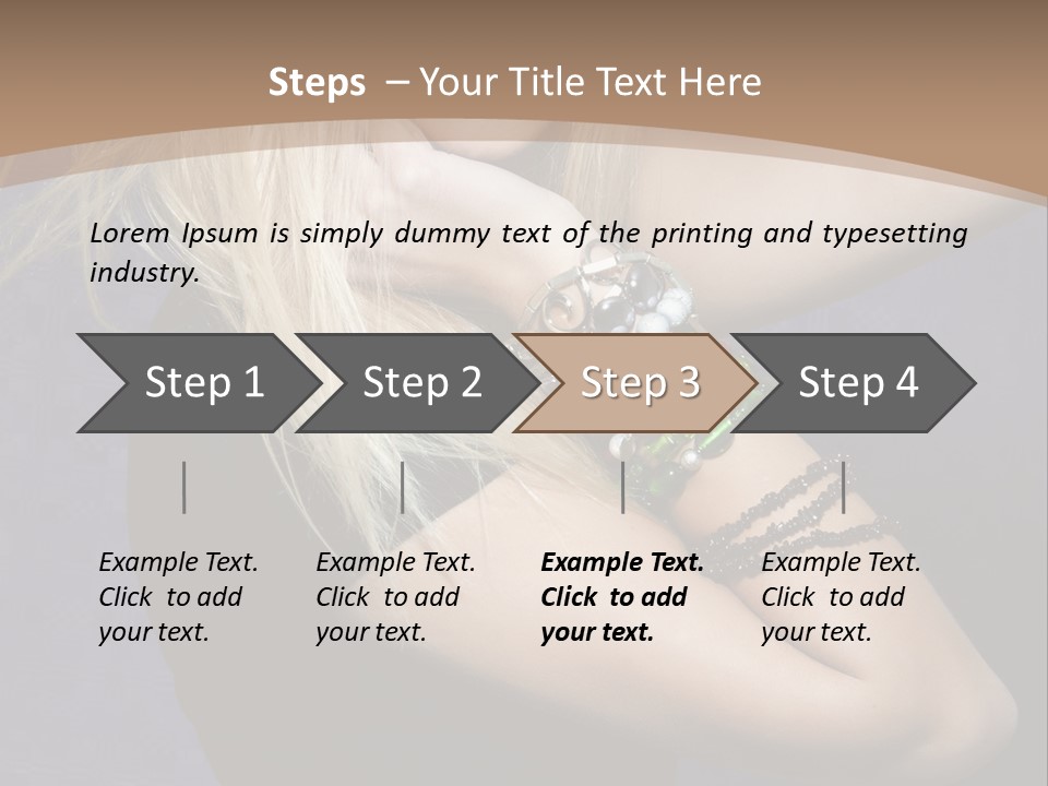 Woman Girl Beautiful PowerPoint Template