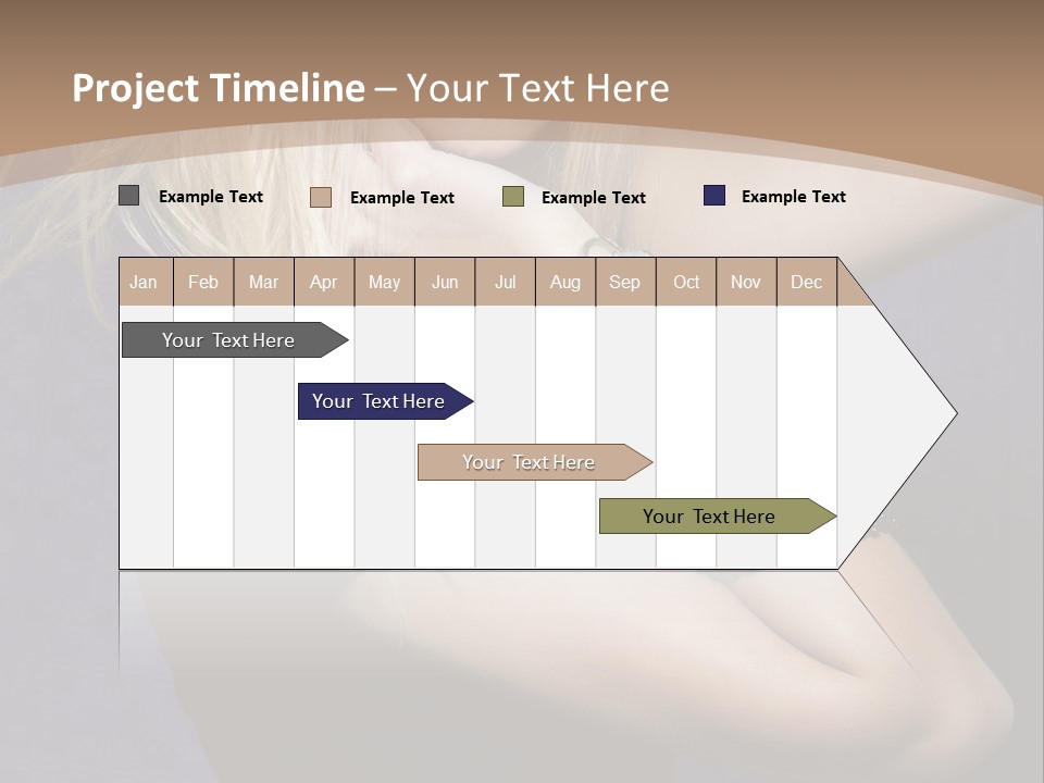 Woman Girl Beautiful PowerPoint Template