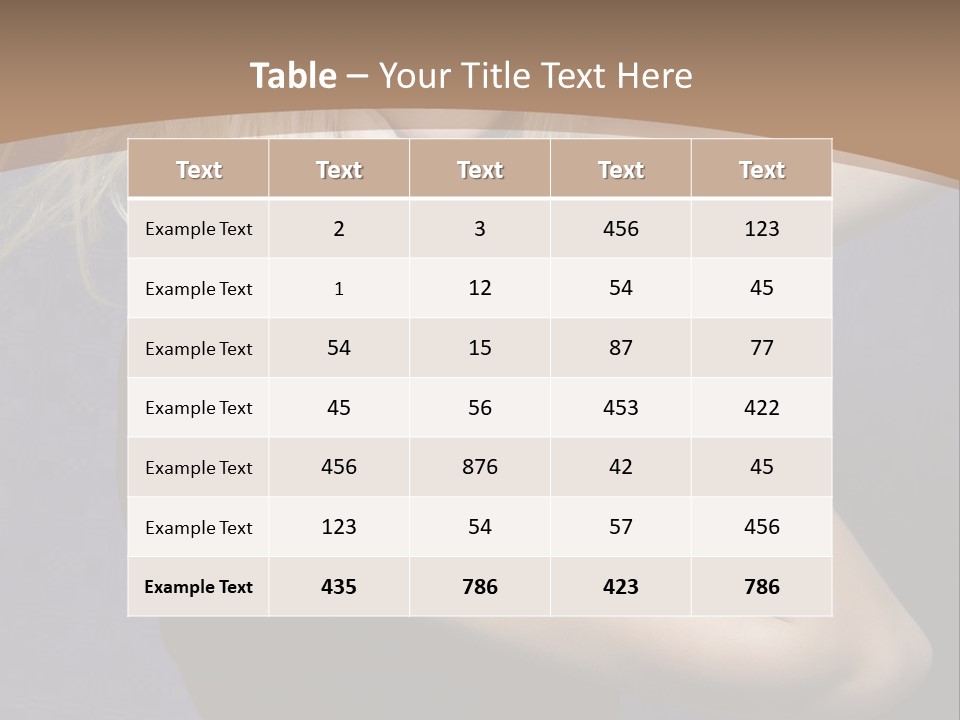 Woman Girl Beautiful PowerPoint Template