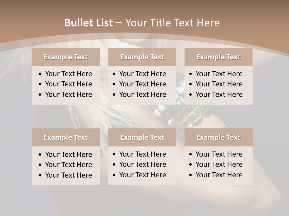 Woman Girl Beautiful PowerPoint Template