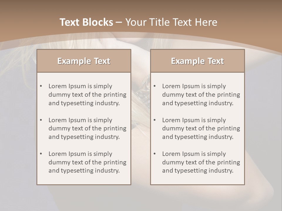 Woman Girl Beautiful PowerPoint Template