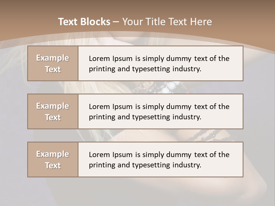 Woman Girl Beautiful PowerPoint Template