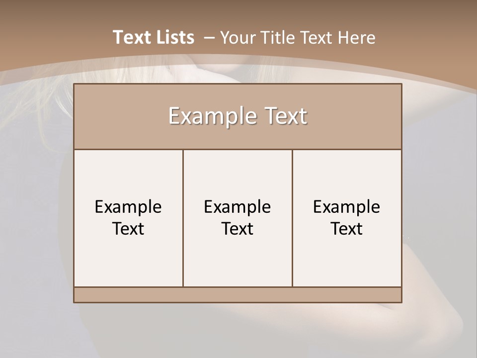 Woman Girl Beautiful PowerPoint Template