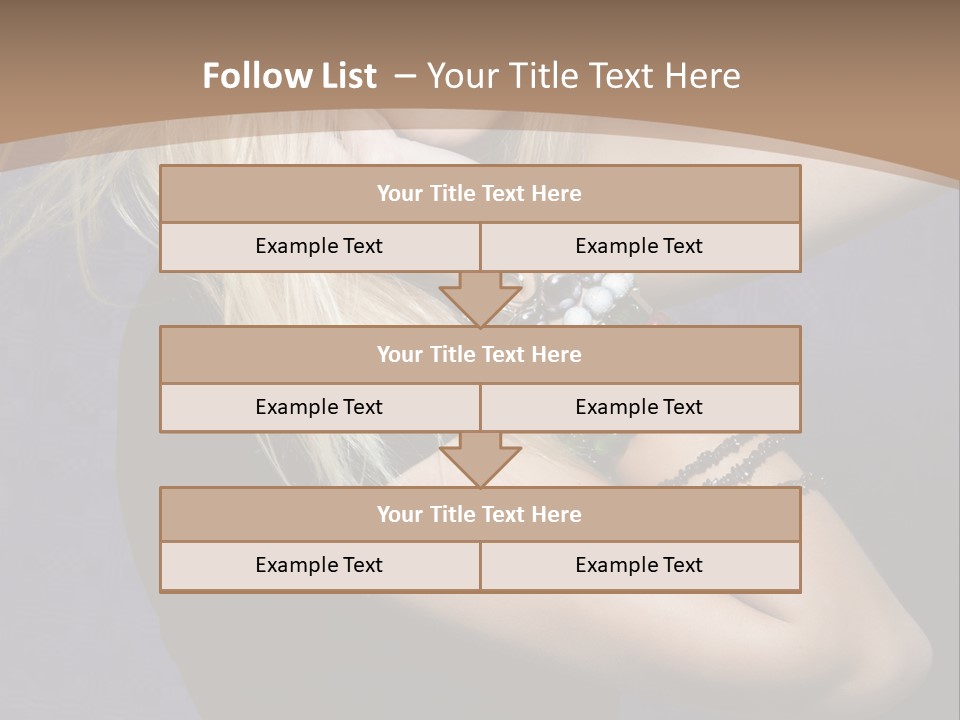 Woman Girl Beautiful PowerPoint Template