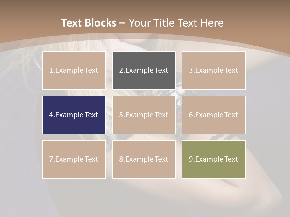 Woman Girl Beautiful PowerPoint Template