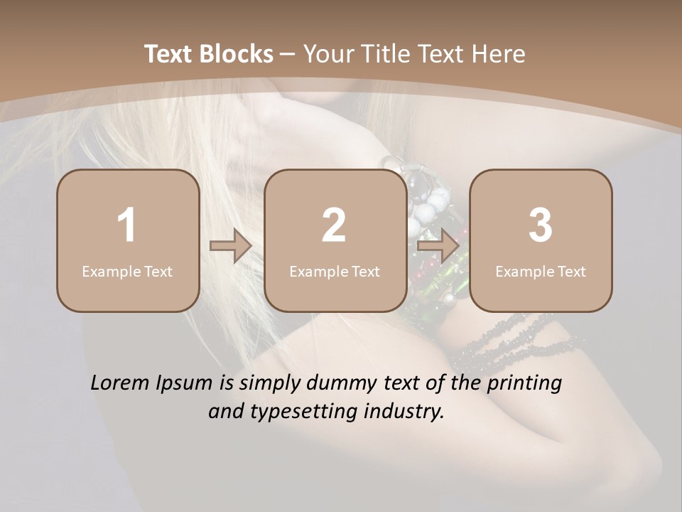 Woman Girl Beautiful PowerPoint Template