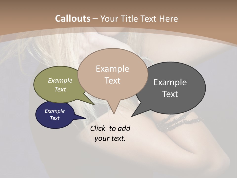 Woman Girl Beautiful PowerPoint Template