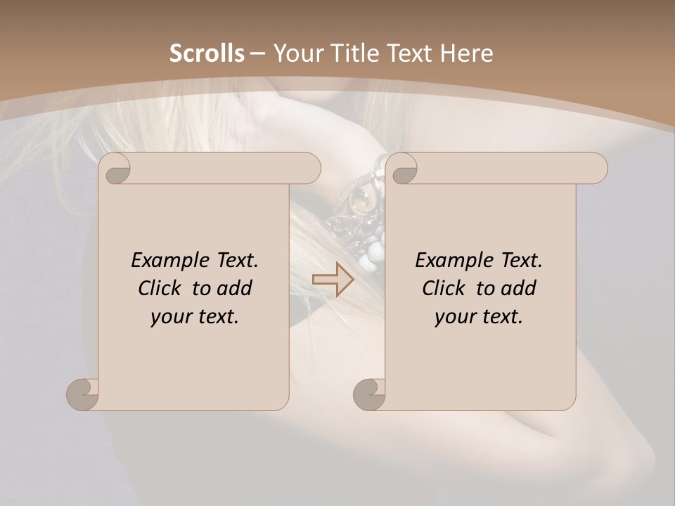 Woman Girl Beautiful PowerPoint Template