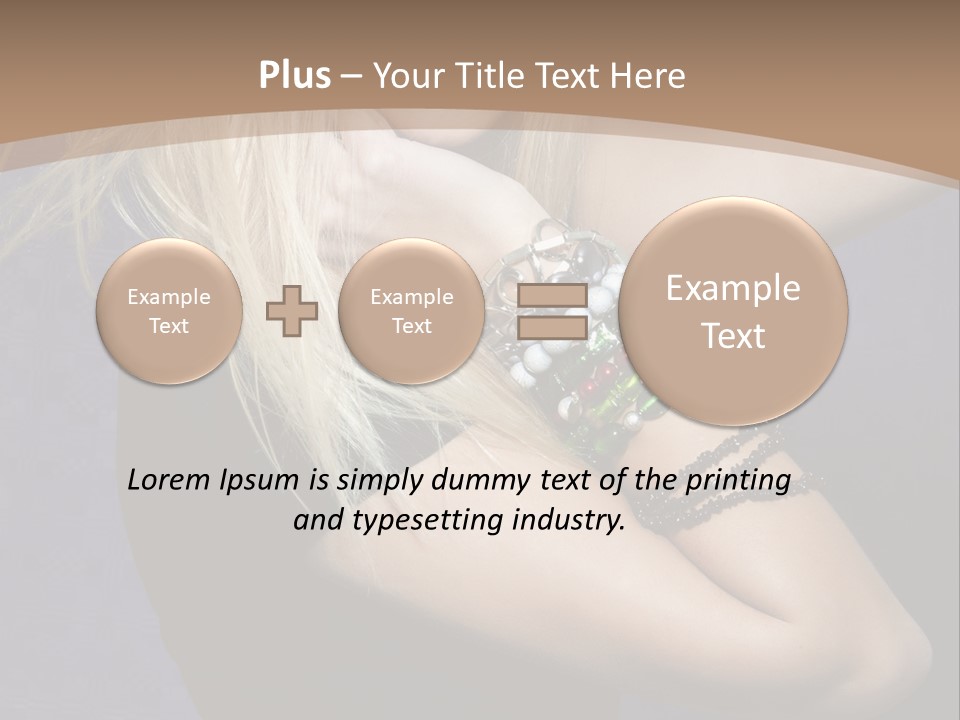 Woman Girl Beautiful PowerPoint Template