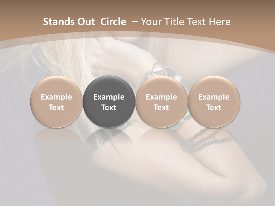 Woman Girl Beautiful PowerPoint Template