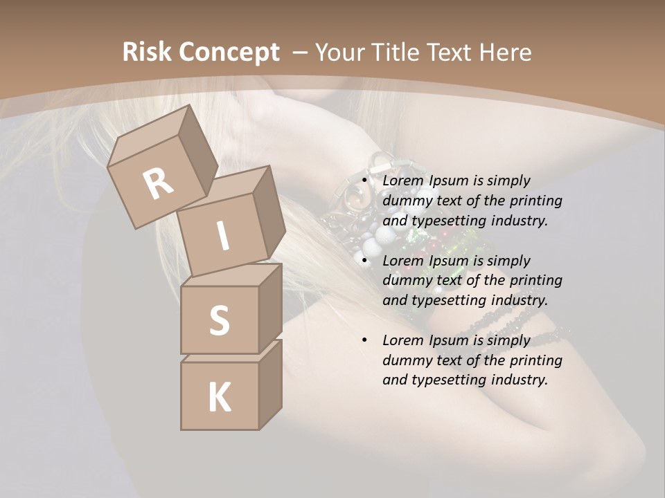 Woman Girl Beautiful PowerPoint Template