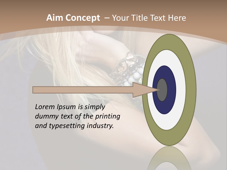 Woman Girl Beautiful PowerPoint Template