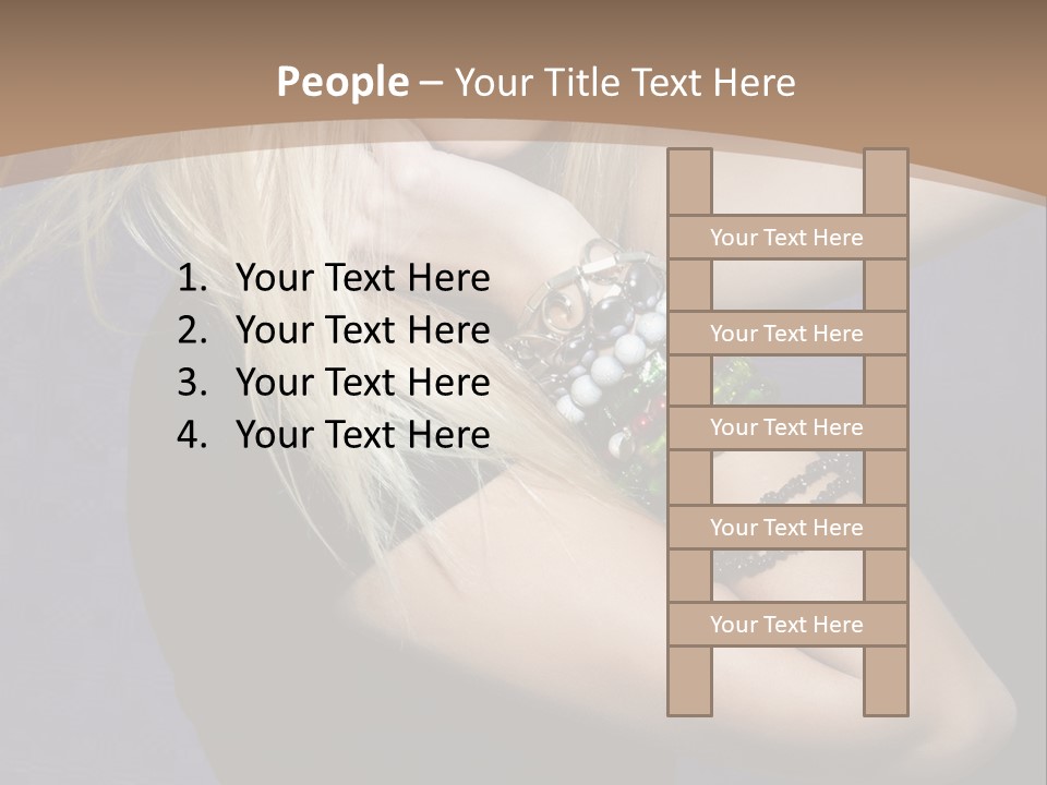 Woman Girl Beautiful PowerPoint Template