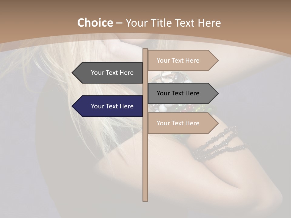 Woman Girl Beautiful PowerPoint Template