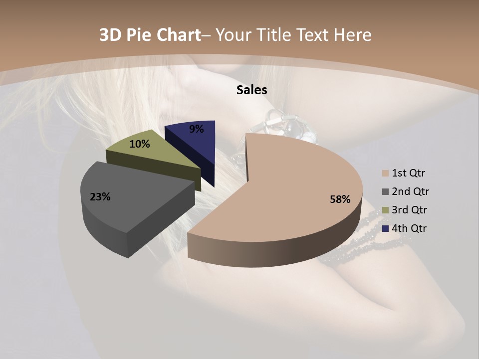 Woman Girl Beautiful PowerPoint Template