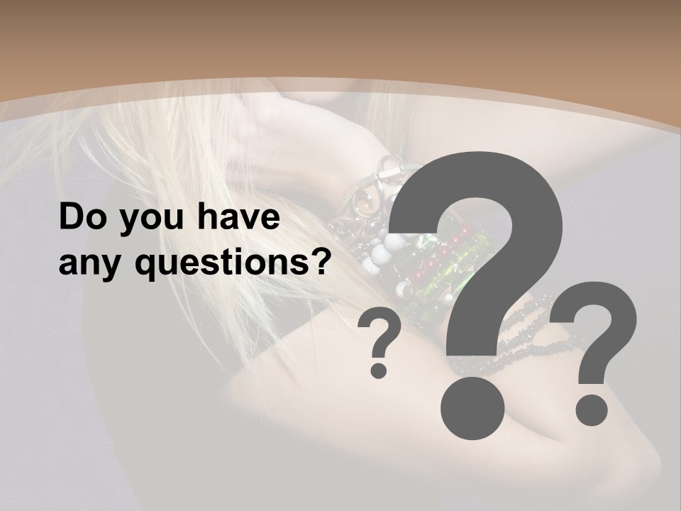 Woman Girl Beautiful PowerPoint Template