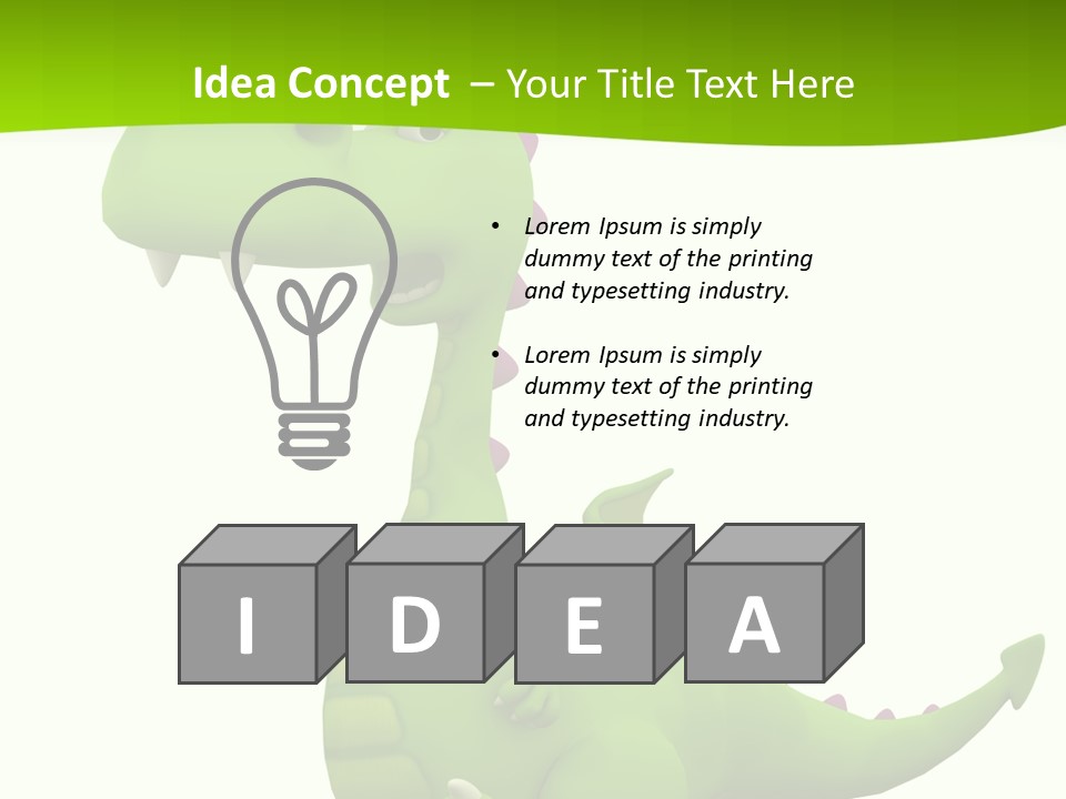 Isolated Losing Lovely PowerPoint Template