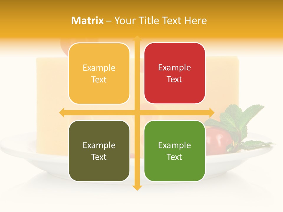 Foodstuff Plate Nourishing PowerPoint Template