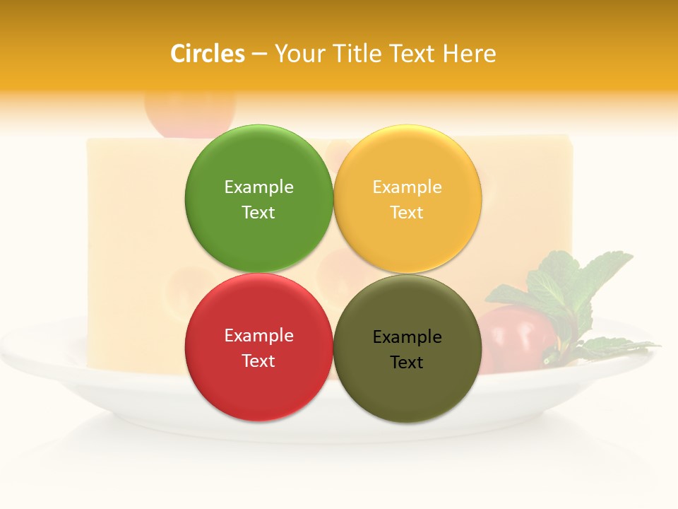 Foodstuff Plate Nourishing PowerPoint Template