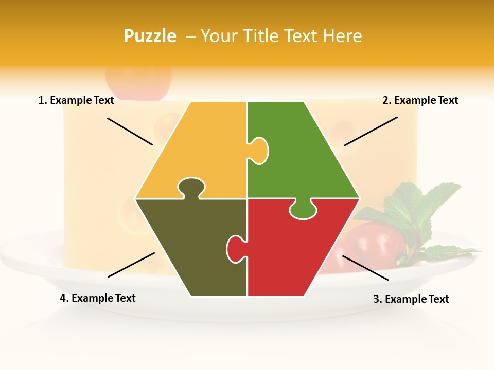 Foodstuff Plate Nourishing PowerPoint Template