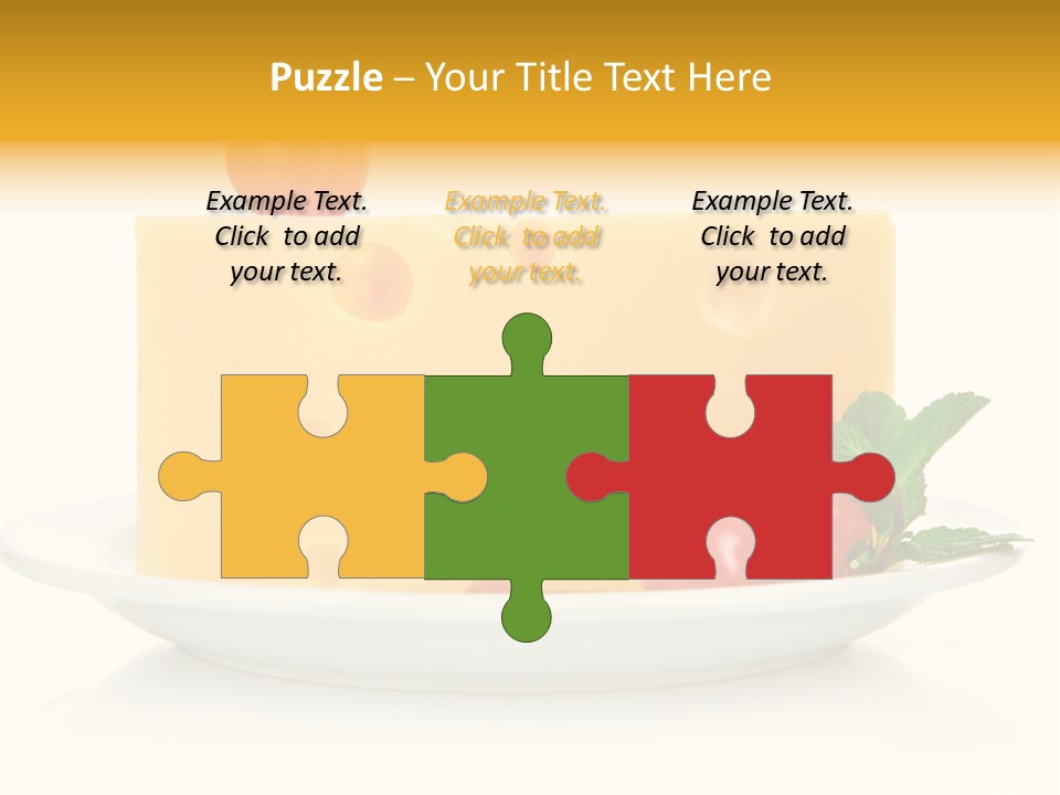 Foodstuff Plate Nourishing PowerPoint Template